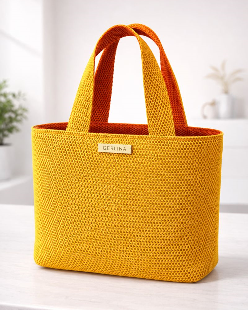Handtasche Medium - Orange/Gelb