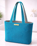 Handtasche Medium - Blau/Grau
