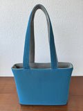 GERLINA Handtasche Medium – Blau/Grau (Unikat)