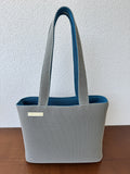 GERLINA Handtasche Medium – Blau/Grau (Unikat)