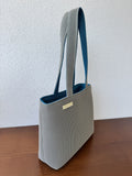 GERLINA Handtasche Medium – Blau/Grau (Unikat)