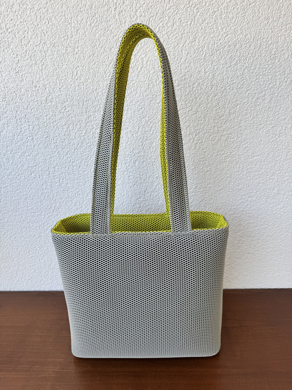 GERLINA Handtasche Medium – Grün/Grau (Unikat)