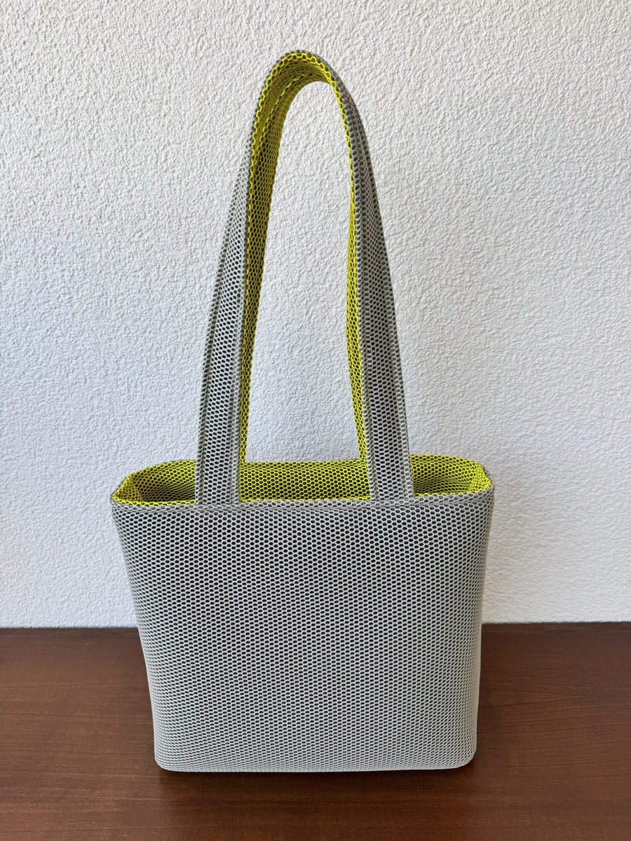 GERLINA Handtasche Medium – Grün/Grau (Unikat)