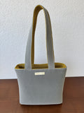 GERLINA Handtasche Medium – Senfgelb/Grau (Unikat)
