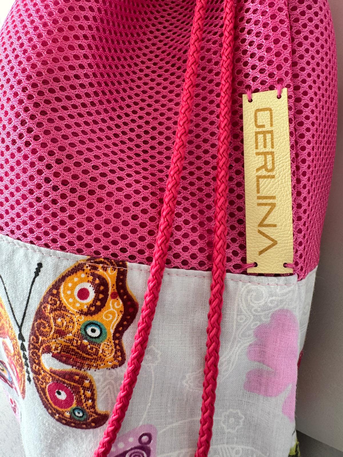 Turnbeutel Klein Pink – Detailansicht