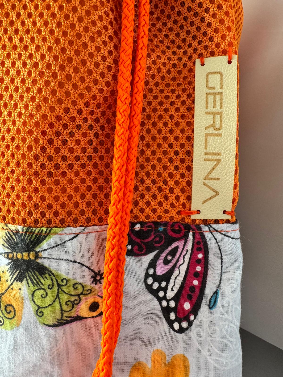 Turnbeutel Gross Orange – Detailansicht